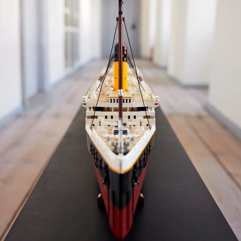 Lego ship model with detailed deck