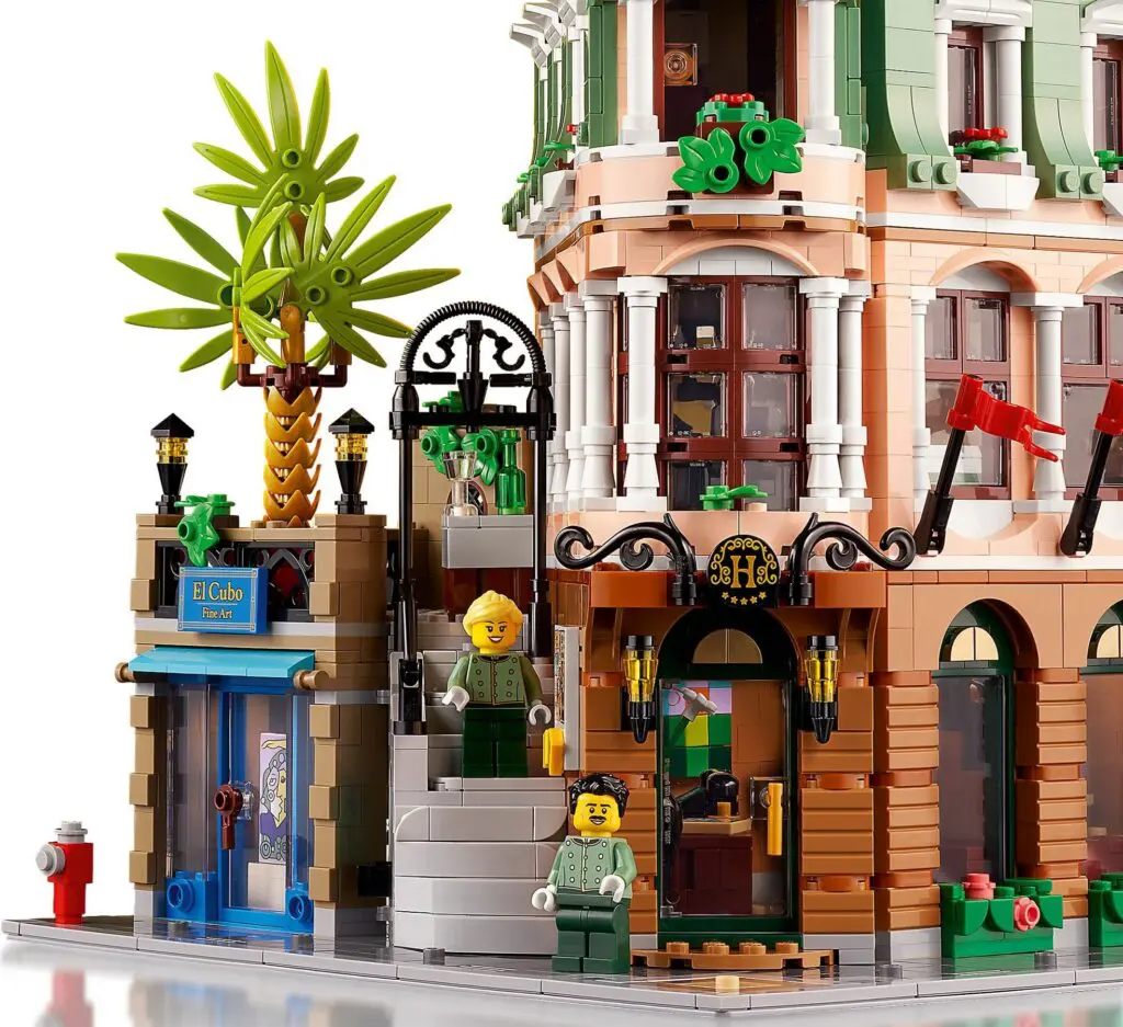Colorful Lego corner building set