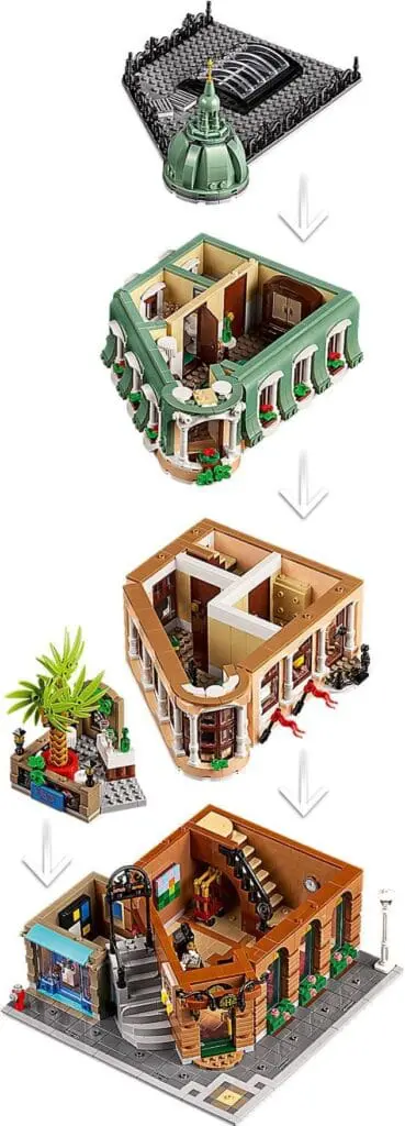 Modular building toy assembly steps
