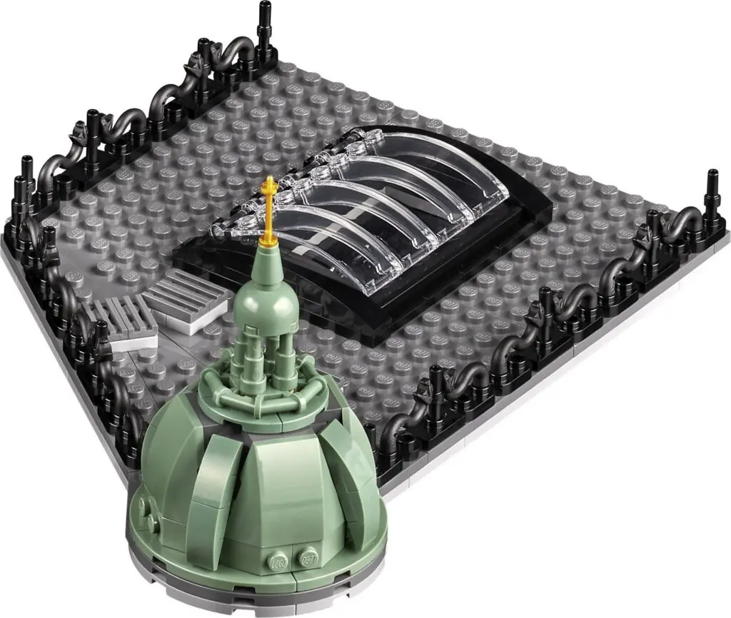 LEGO building piece with dome structure