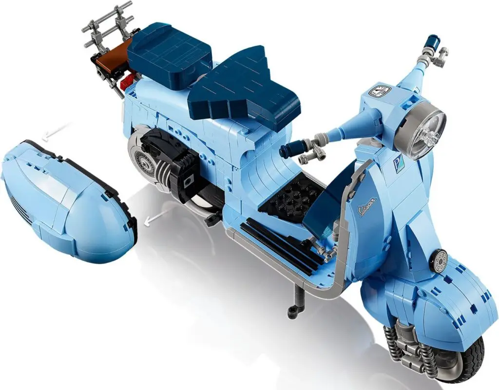 Toy scooter made from LEGO bricks