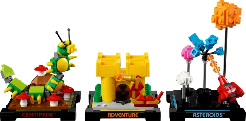 Miniature LEGO models of retro games