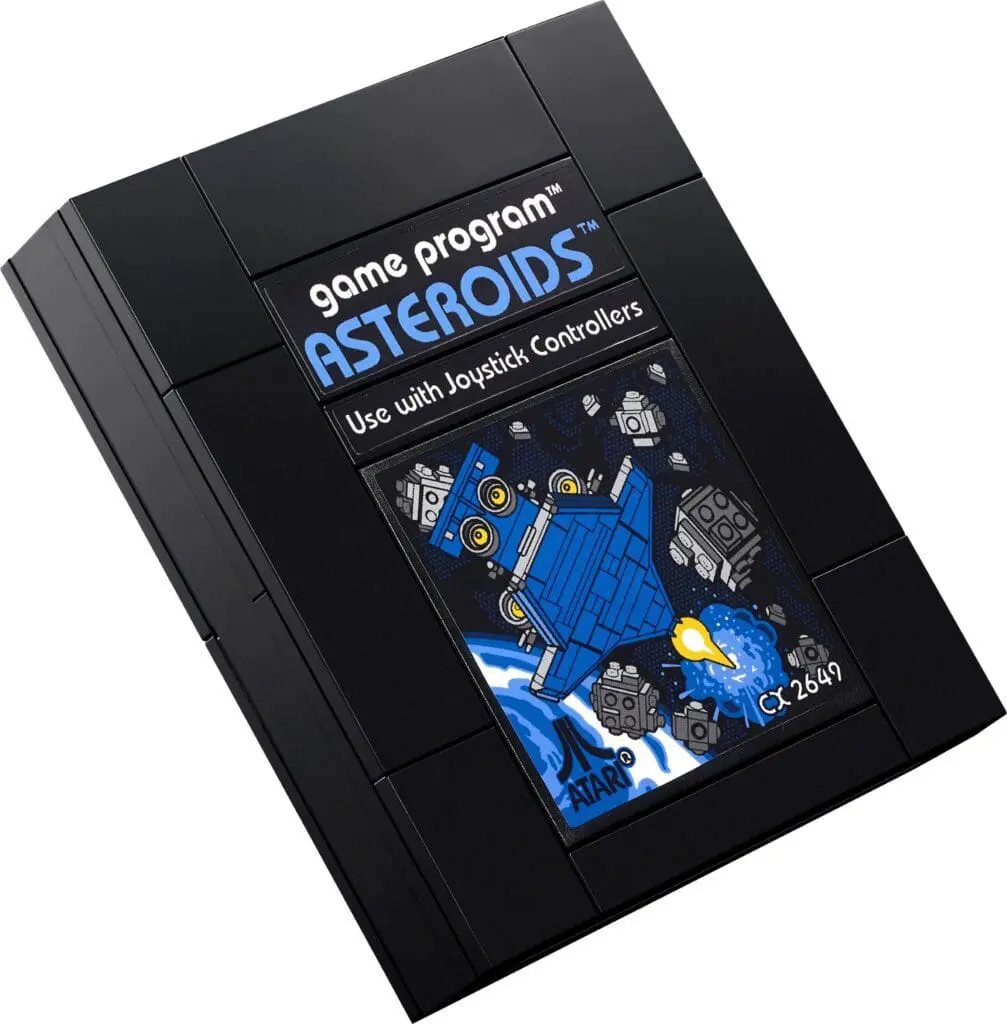 Vintage Asteroids game cartridge