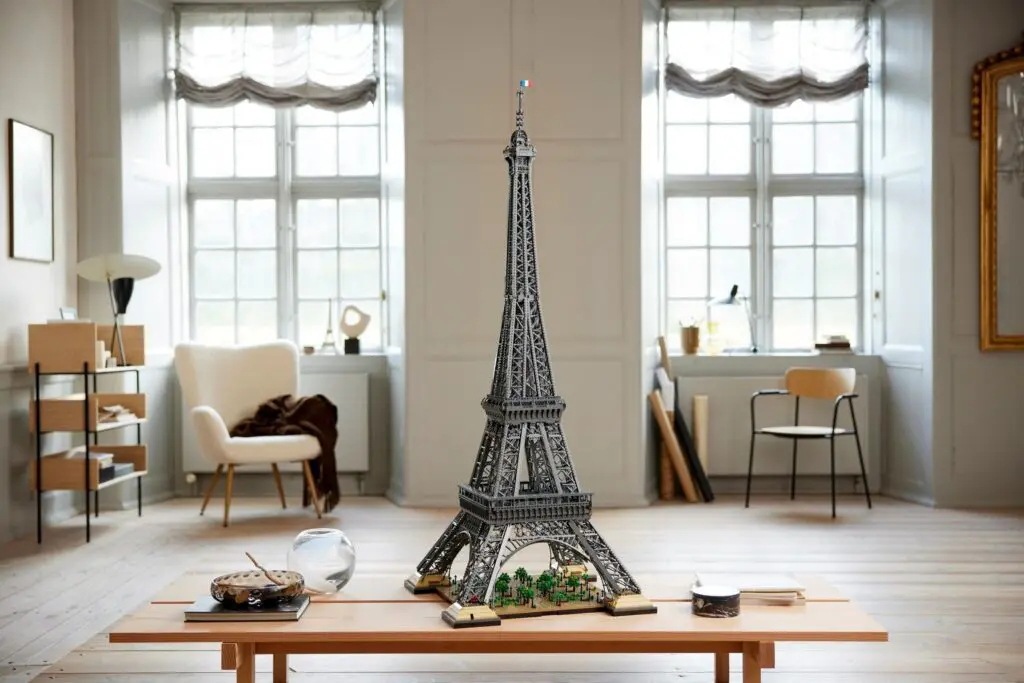 Parisian decor theme with Eiffel Tower model