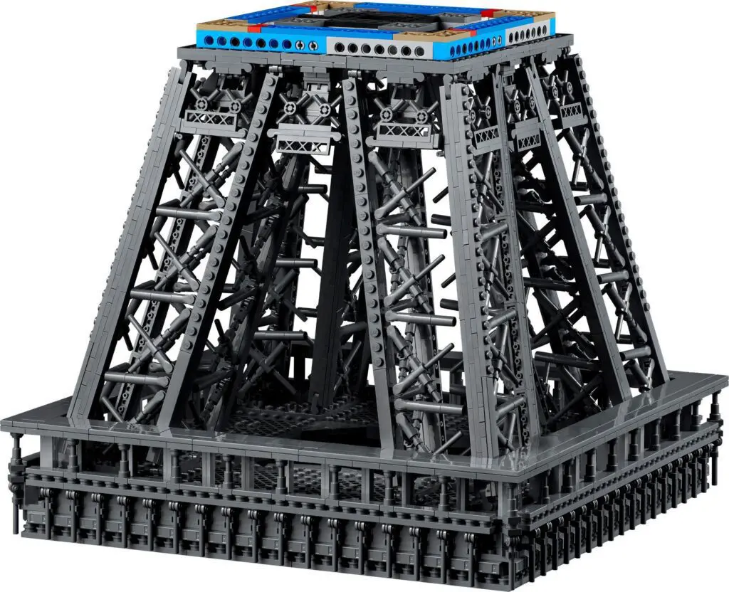LEGO structure resembling Eiffel Tower base