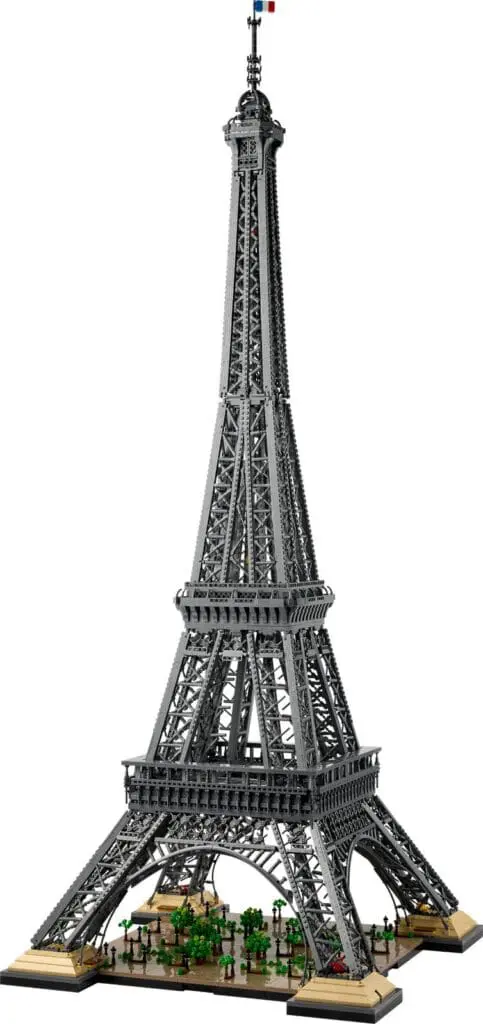 Eiffel Tower built with LEGO bricks