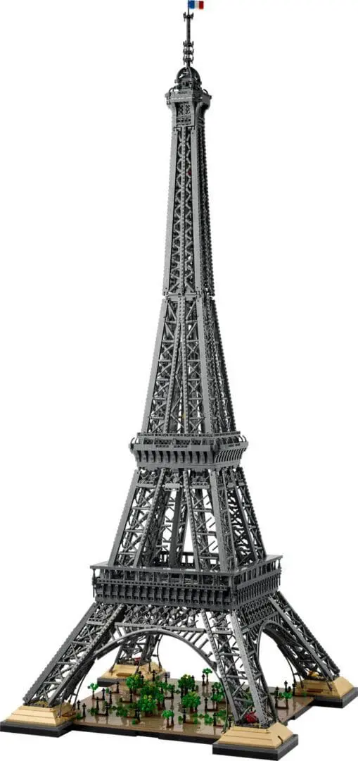 Eiffel Tower built with LEGO bricks