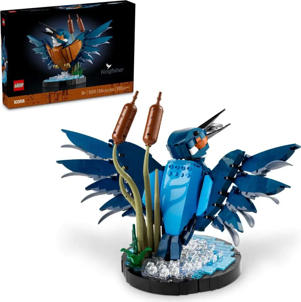 Lego kingfisher model with box