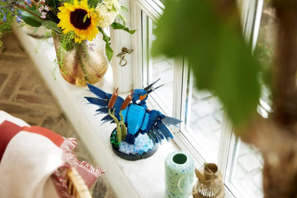 Sunflower in a vase by window