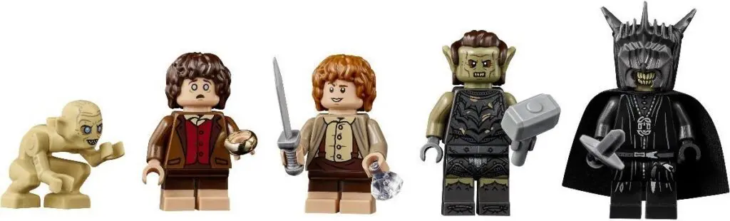 LEGO fantasy character minifigures lineup