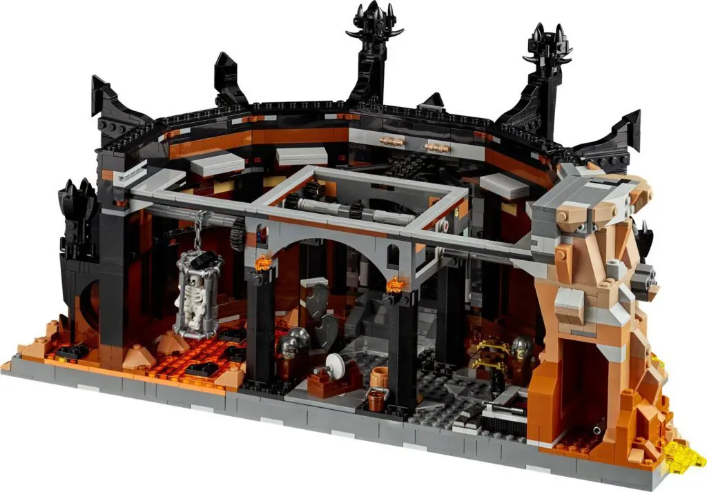 Fortress model made from Lego bricks