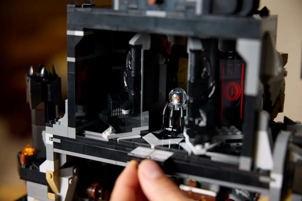 LEGO spaceship model with astronaut figure