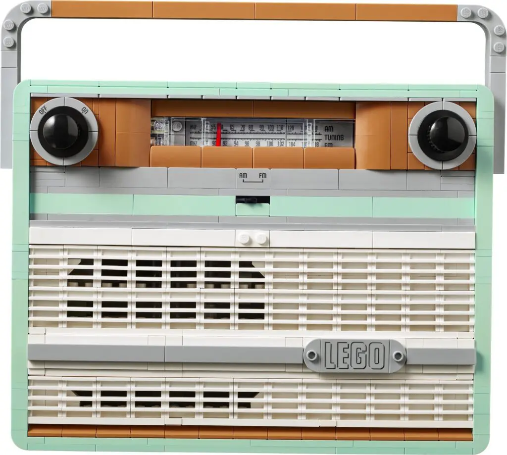 Retro radio made of LEGO