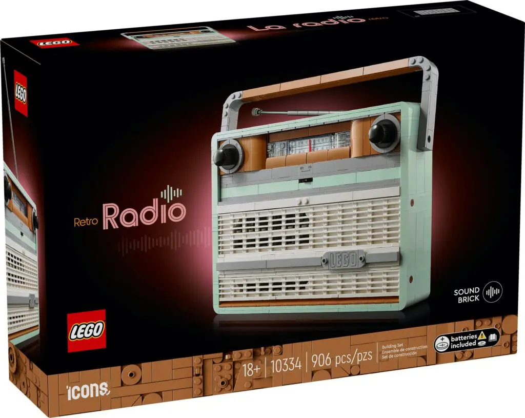 Vintage-style LEGO radio box