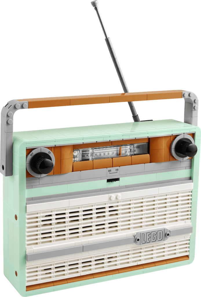 LEGO vintage radio with antenna