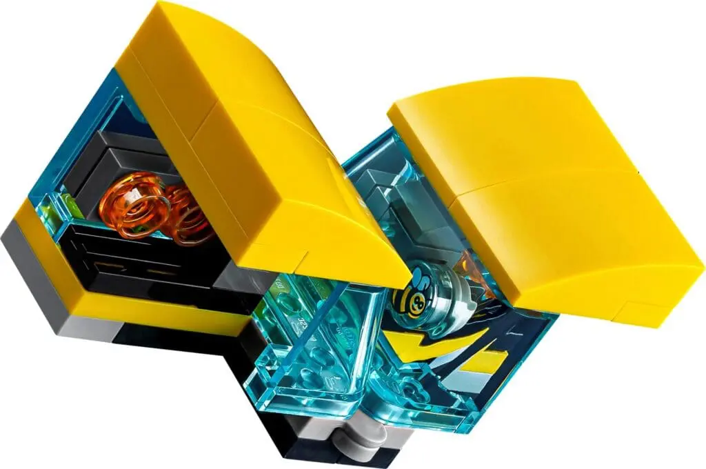 Detailed view of a LEGO construction piece