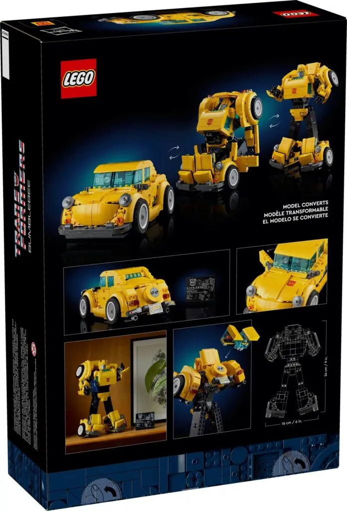 LEGO convertible car and robot packaging