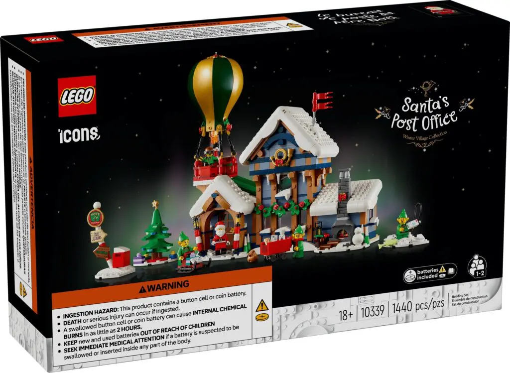 Festive LEGO building set with Santa theme