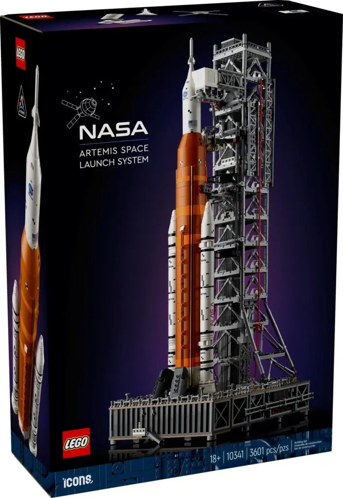 NASA Artemis LEGO packaging design