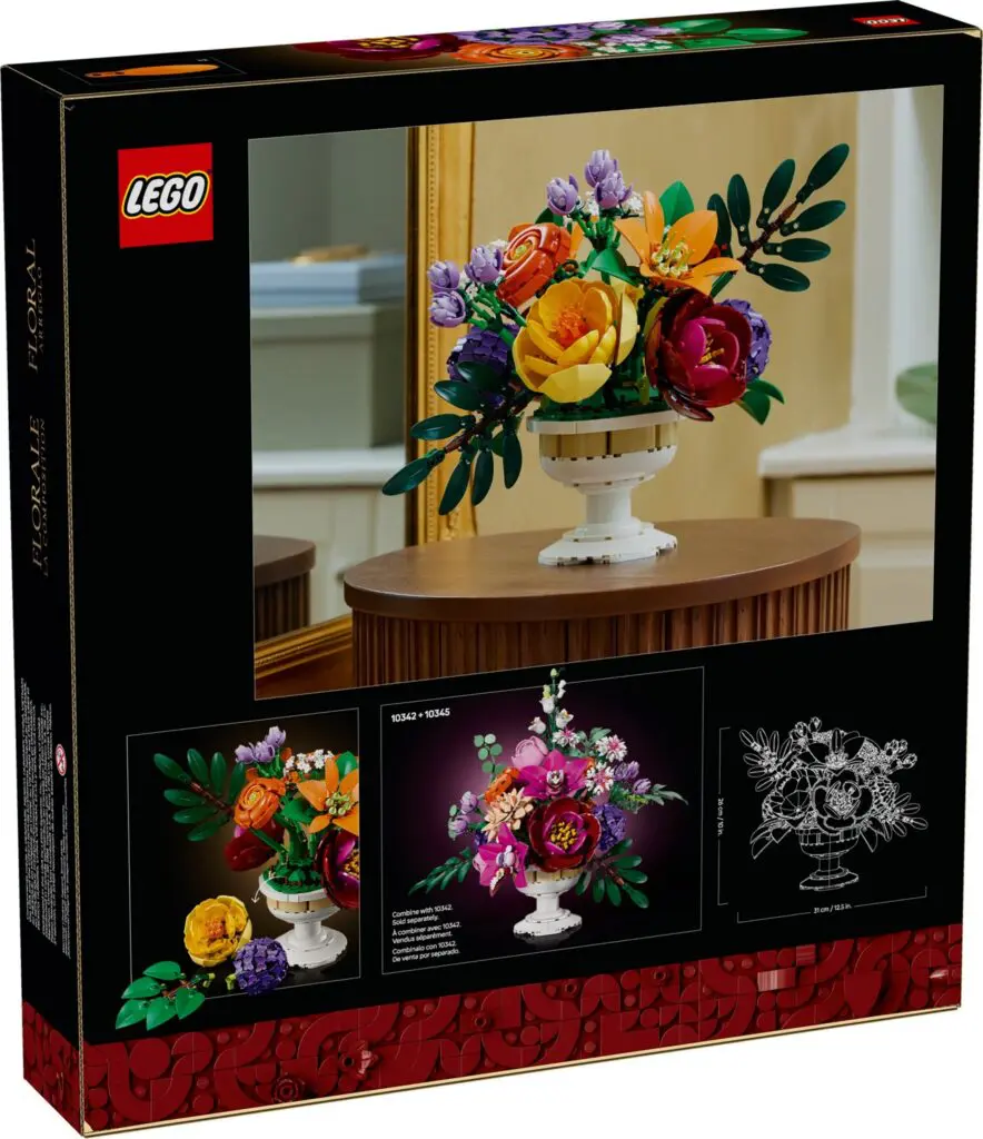 LEGO floral bouquet set box