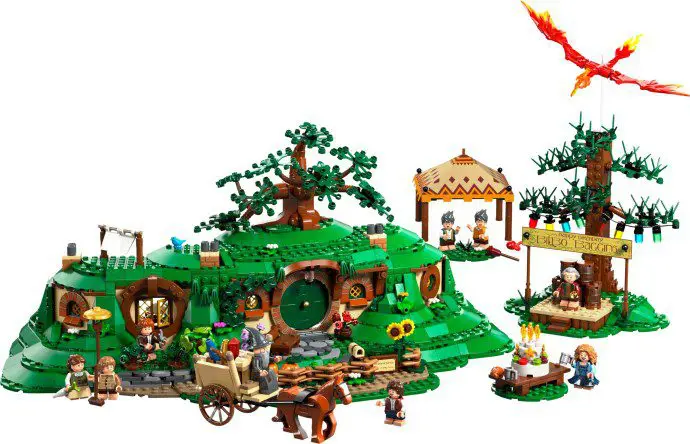 Detailed Lego Hobbit landscape display