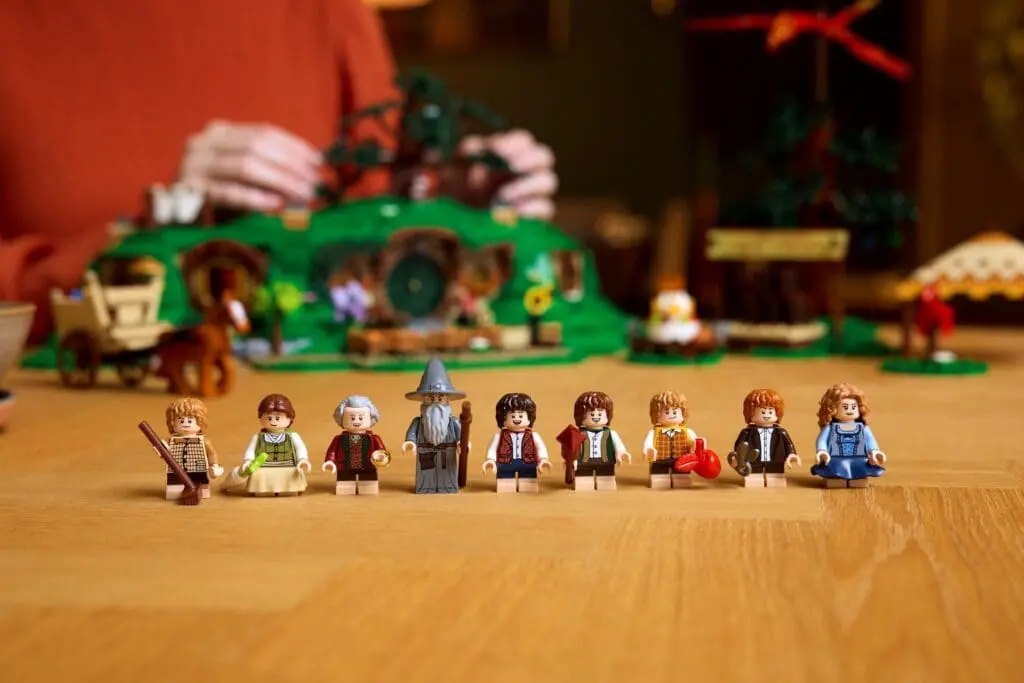 Miniature characters on a table