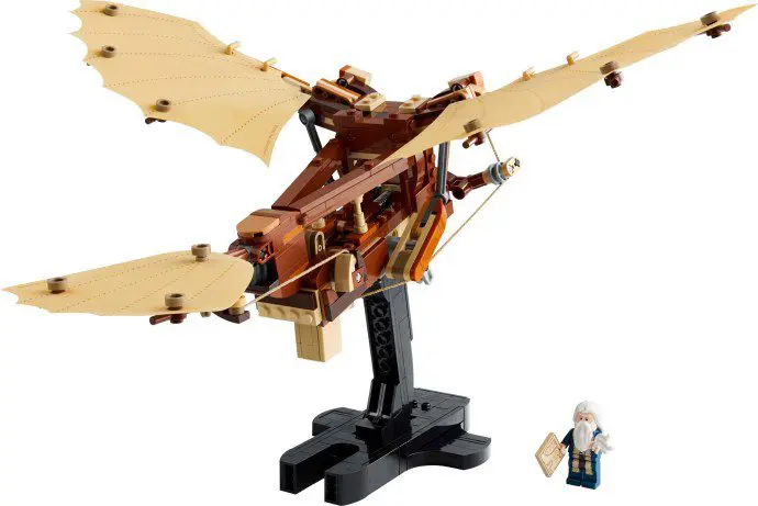 Lego flying machine with figurine