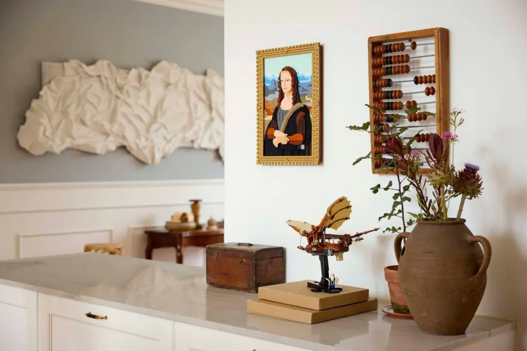 Eclectic decor with art and vintage items
