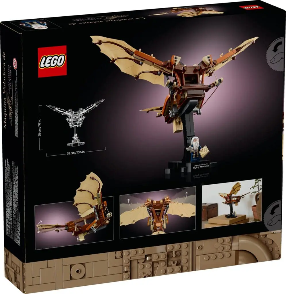 LEGO brown flying machine model