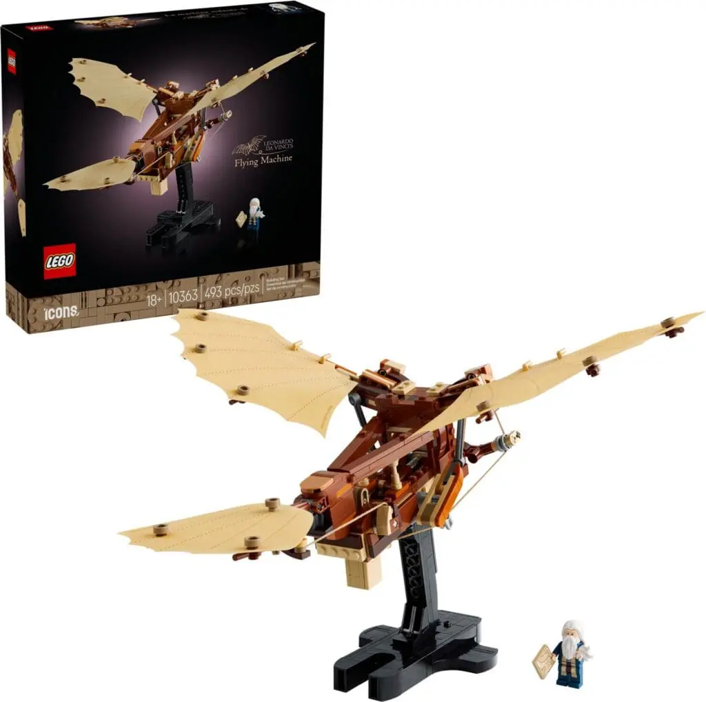 LEGO Icons flying machine display