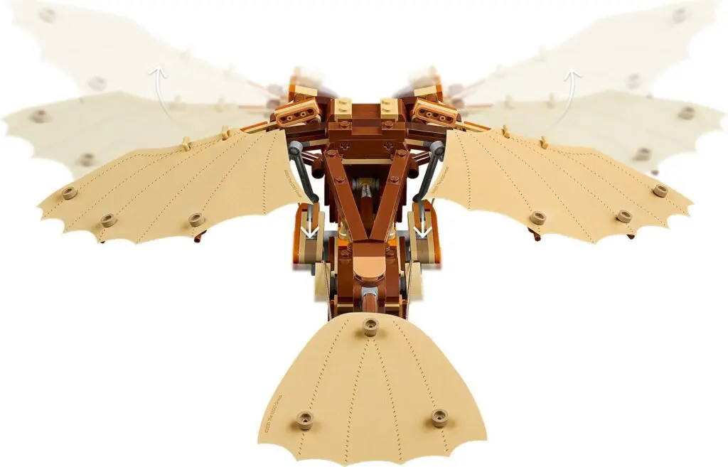 Tan and brown Lego dragon set