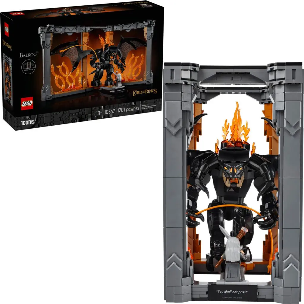Iconic Balrog scene in LEGO form