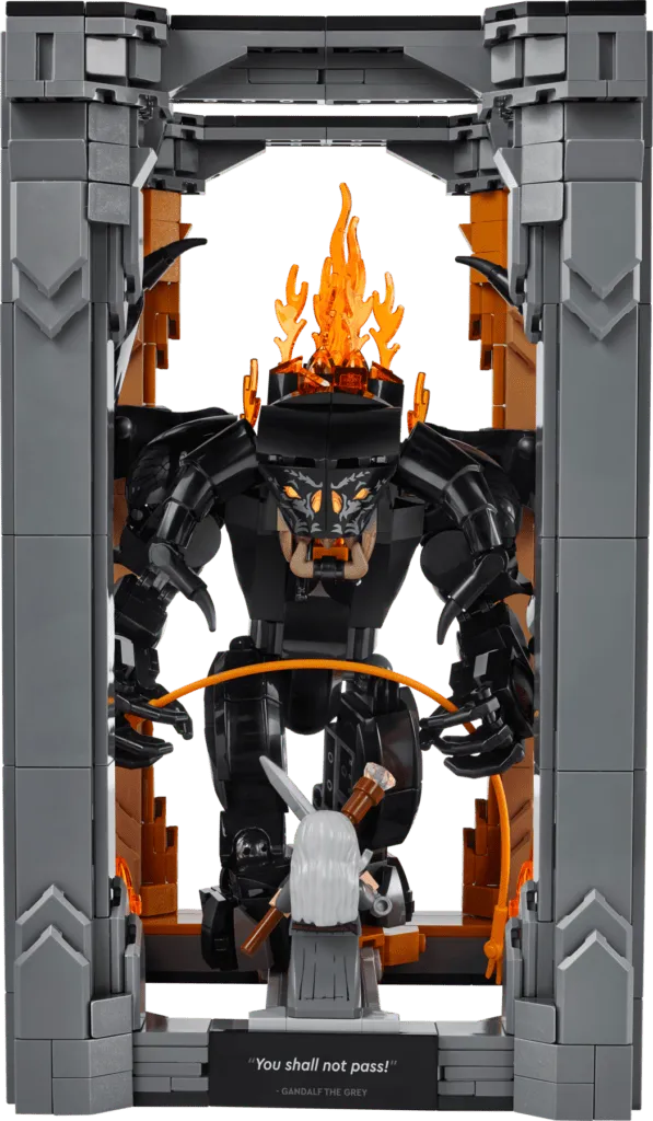 Brick-built battle with fire and magic