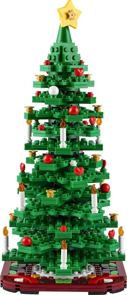 LEGO Christmas tree with star topper