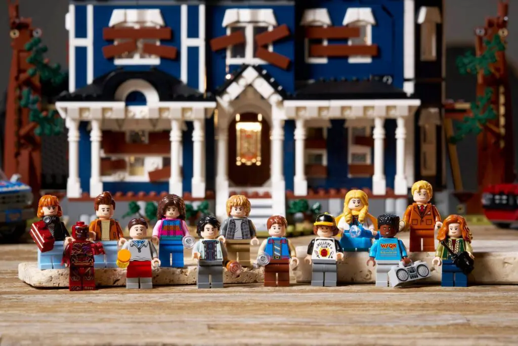 Colorful Lego set display scene