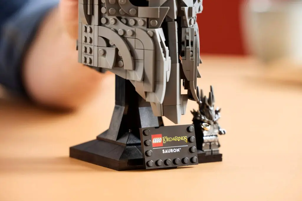 Detailed LEGO Sauron miniature display
