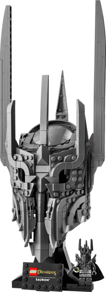 LEGO Sauron helmet model display