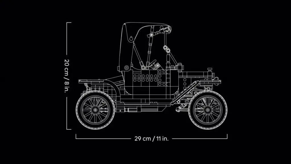Vintage car blueprint diagram