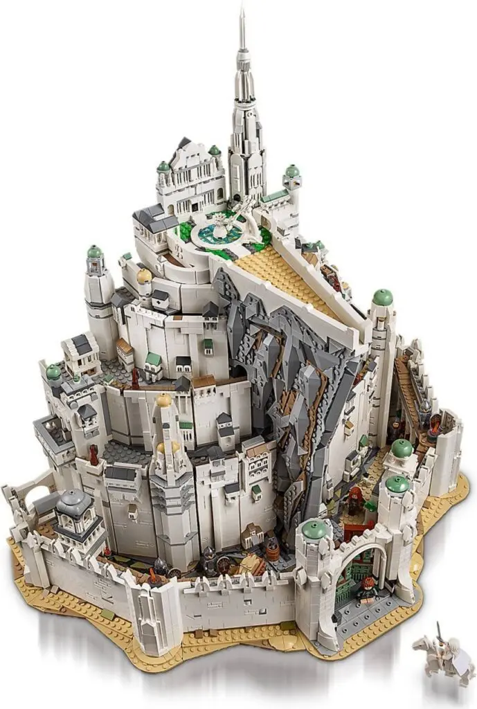 Intricate castle model with detailed architecture