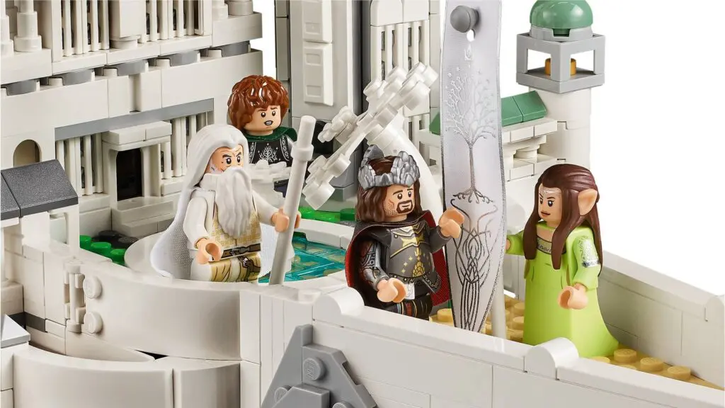 LEGO characters in a medieval setting