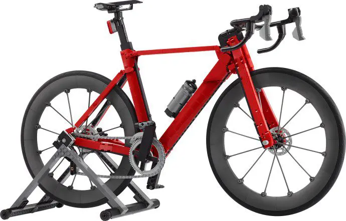 Road bike with stationary stand