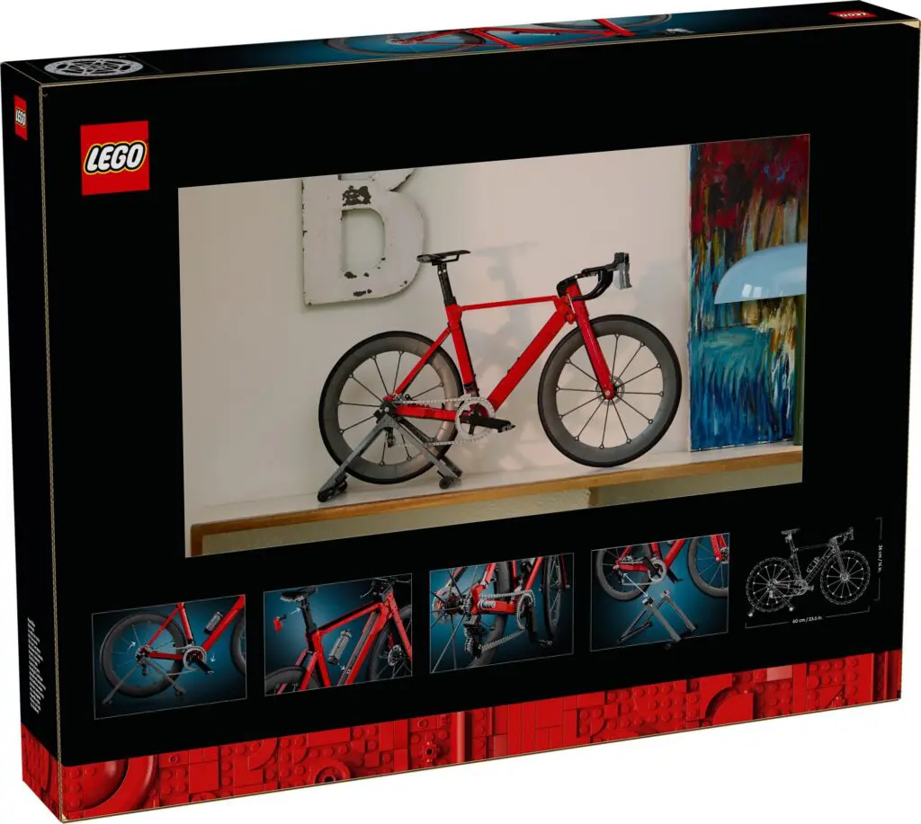 Red LEGO bike model box