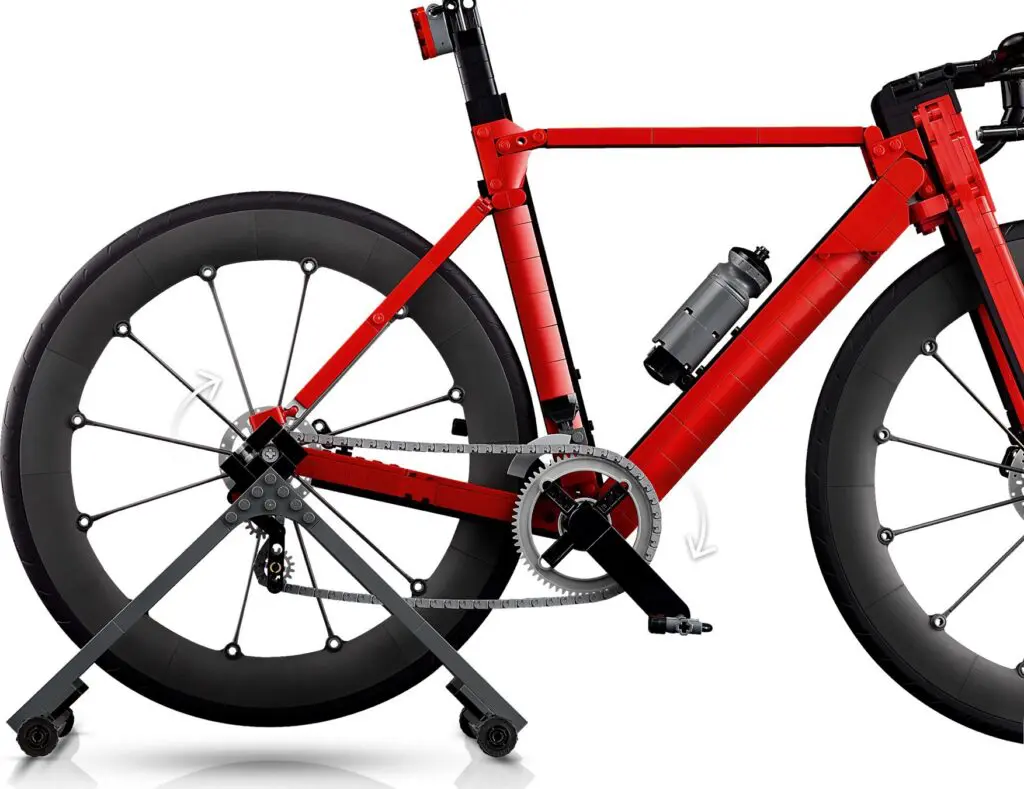 Bicycle equipped for indoor training