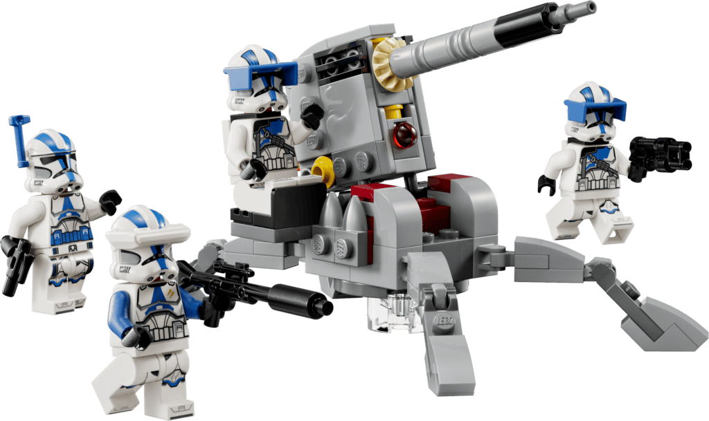 Star Wars LEGO figures with cannon