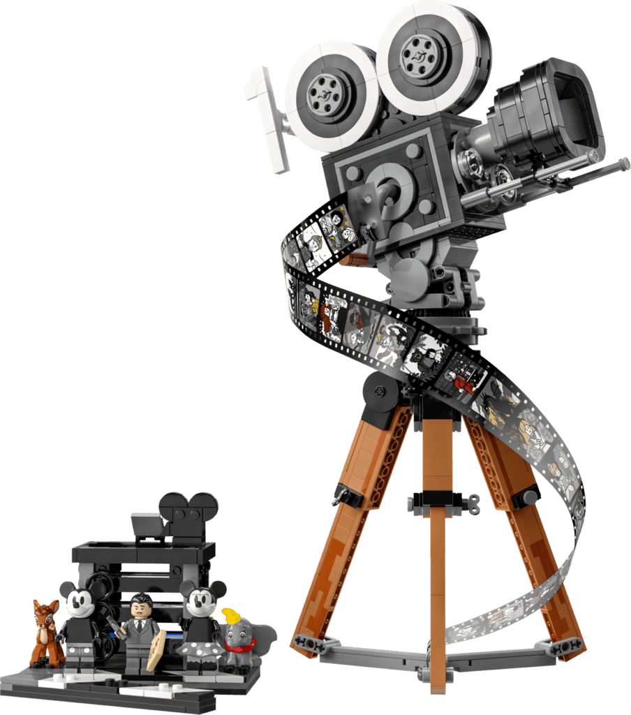 Vintage film camera with LEGO figures