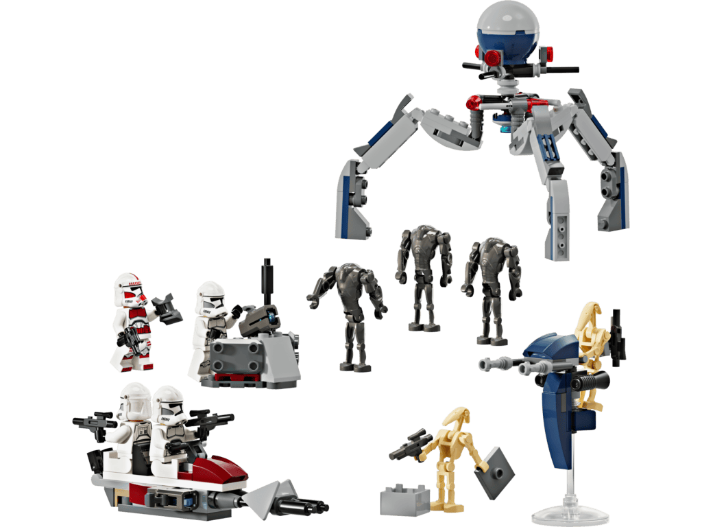 LEGO Star Wars battle scene