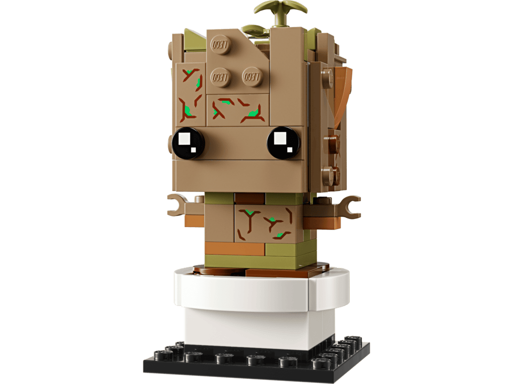 Toy figure resembling a small tree character.