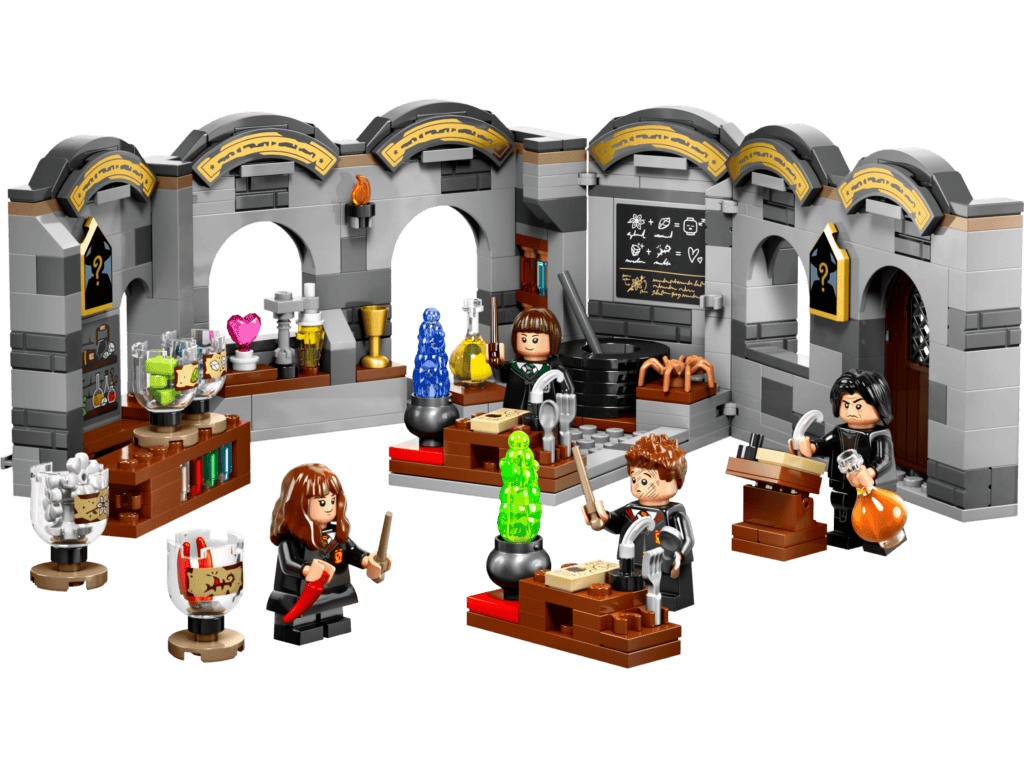 Toy scene of magical chemistry lesson