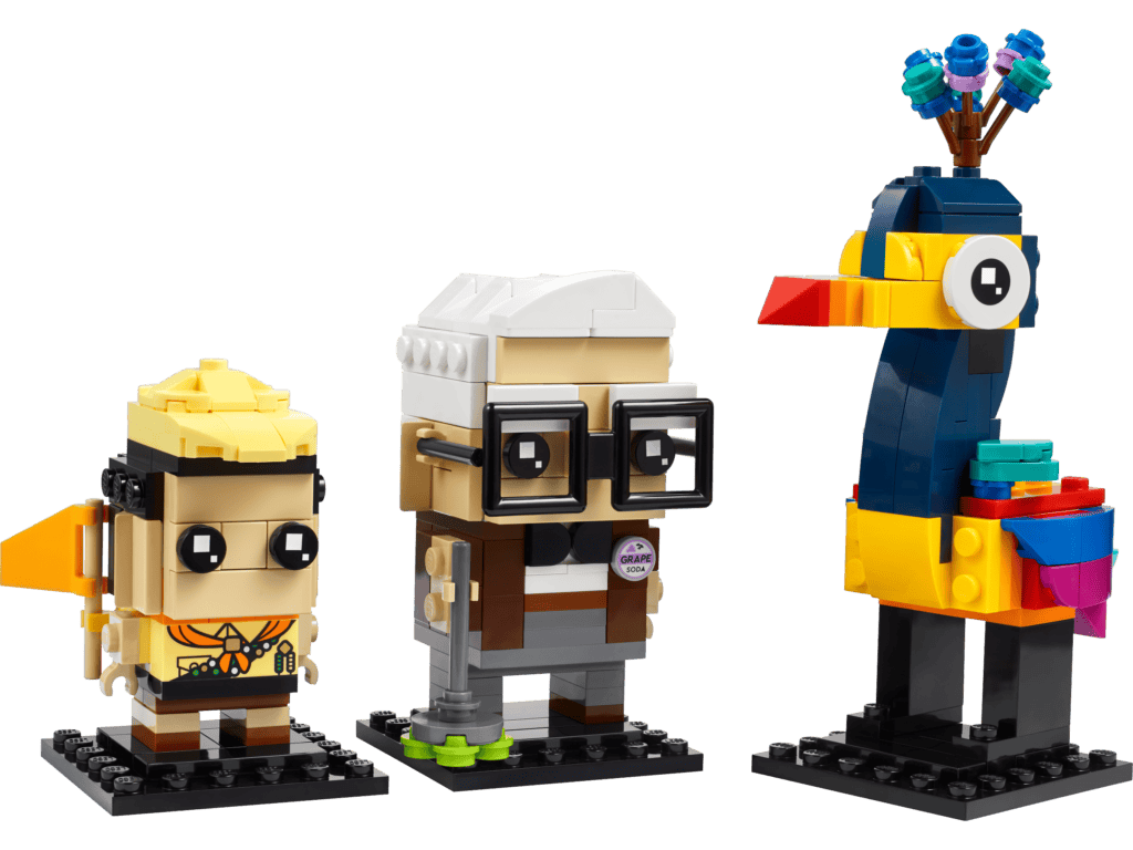 Toy figures of characters and bird
