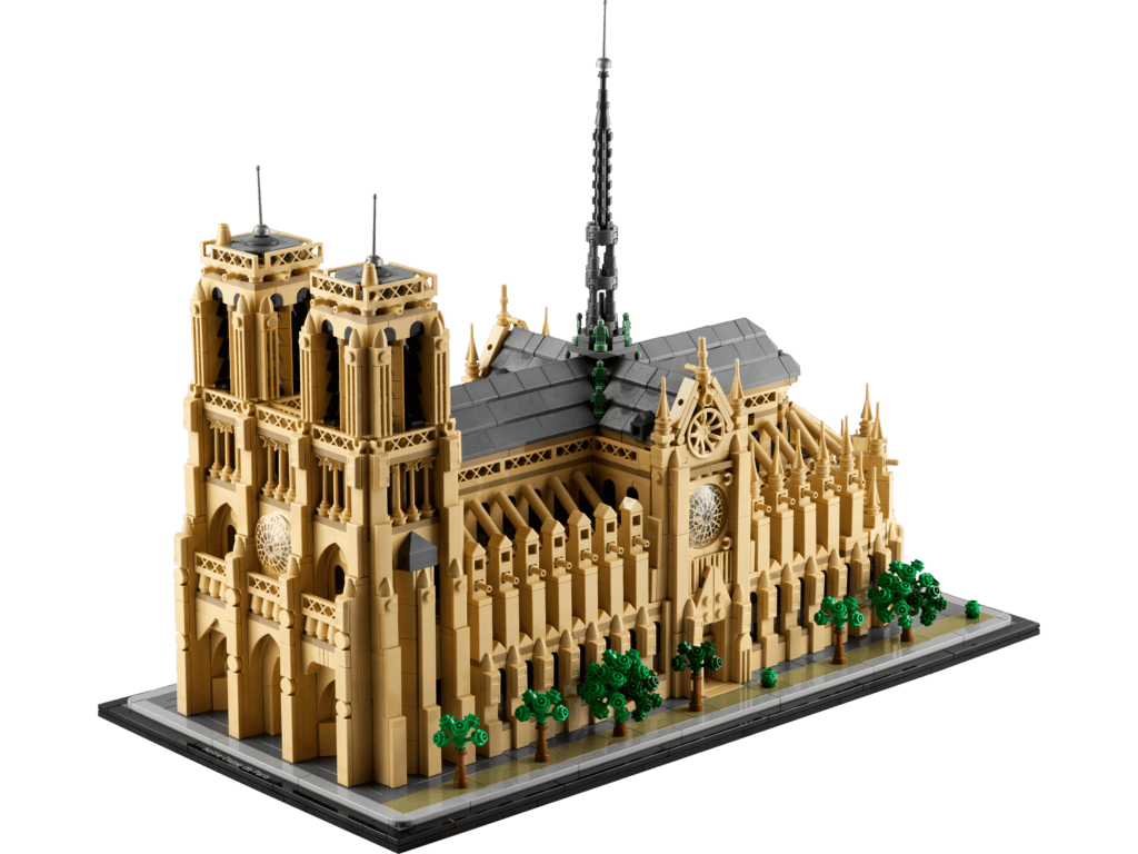Detailed LEGO cathedral structure